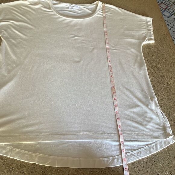 Soma Weekend split curved back hem super soft rayon stretch t-shirt loungewear - Picture 12 of 12